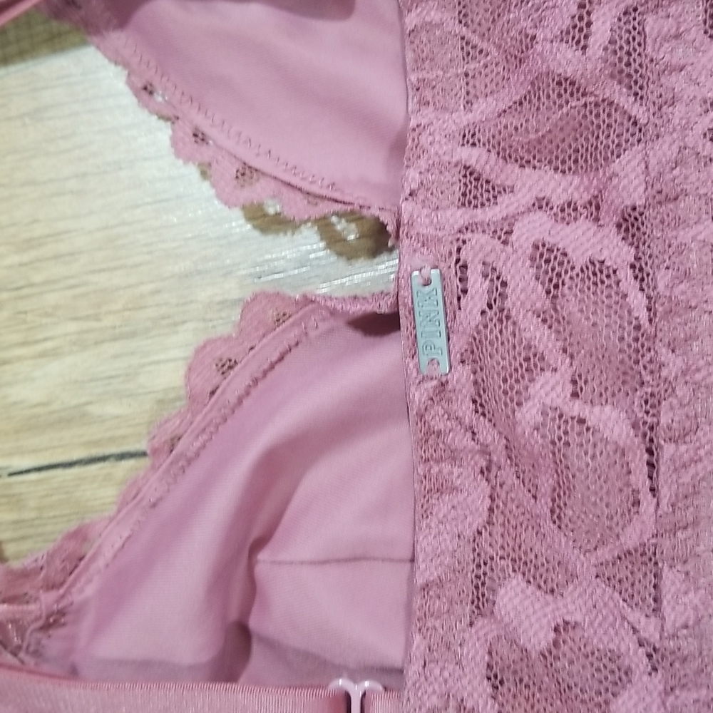 PINK by VICTORIA'S SECRET Lilac Purple Floral Lace Bralette - (Size AA-B) - Picture 3 of 8